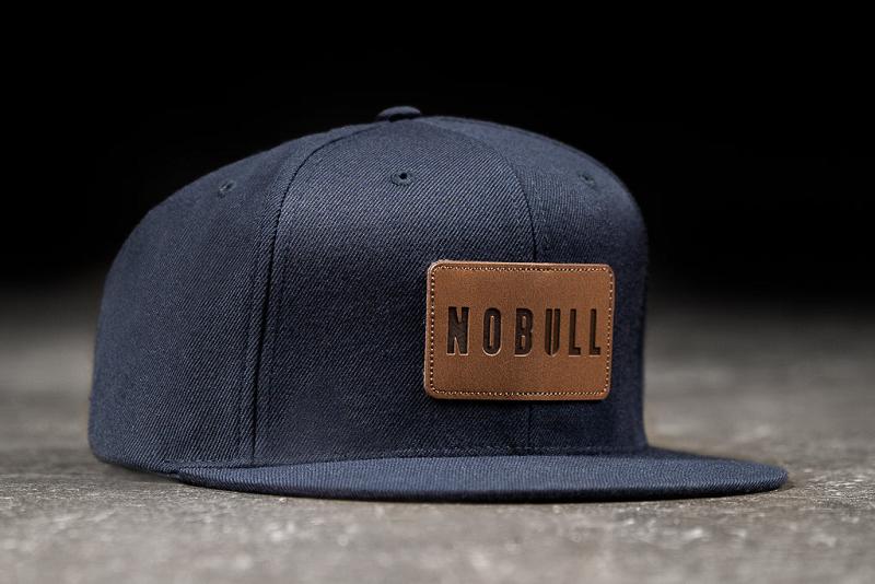 Men's Nobull Flat-Brim Snapback Hats Blue | SG Q2586M